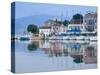 Yacht Harbor, Fiskardo, Kefalonia, Ionian Islands, Greece-Walter Bibikow-Stretched Canvas
