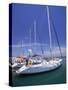 Yacht Harbor, Peloponnesos, Greece-Walter Bibikow-Stretched Canvas