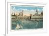 Yacht Harbor, World's Fair, San Francisco, California-null-Framed Art Print