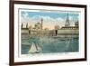 Yacht Harbor, World's Fair, San Francisco, California-null-Framed Art Print