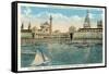 Yacht Harbor, World's Fair, San Francisco, California-null-Framed Stretched Canvas