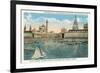 Yacht Harbor, World's Fair, San Francisco, California-null-Framed Premium Giclee Print