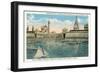 Yacht Harbor, World's Fair, San Francisco, California-null-Framed Art Print