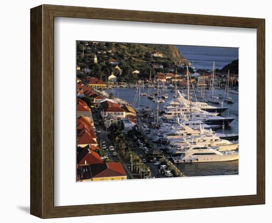 Yacht Harbour, Gustavia, St. Barts, French West Indes-Walter Bibikow-Framed Photographic Print