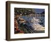 Yacht Harbour, Gustavia, St. Barts, French West Indes-Walter Bibikow-Framed Photographic Print