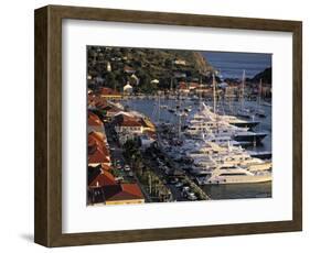 Yacht Harbour, Gustavia, St. Barts, French West Indes-Walter Bibikow-Framed Photographic Print