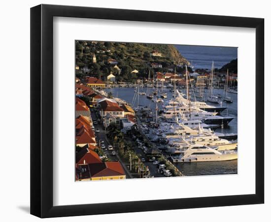 Yacht Harbour, Gustavia, St. Barts, French West Indes-Walter Bibikow-Framed Photographic Print