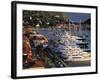 Yacht Harbour, Gustavia, St. Barts, French West Indes-Walter Bibikow-Framed Photographic Print