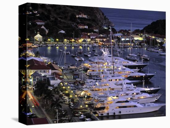 Yacht Harbour, Gustavia, St. Barts, French West Indes-Walter Bibikow-Stretched Canvas