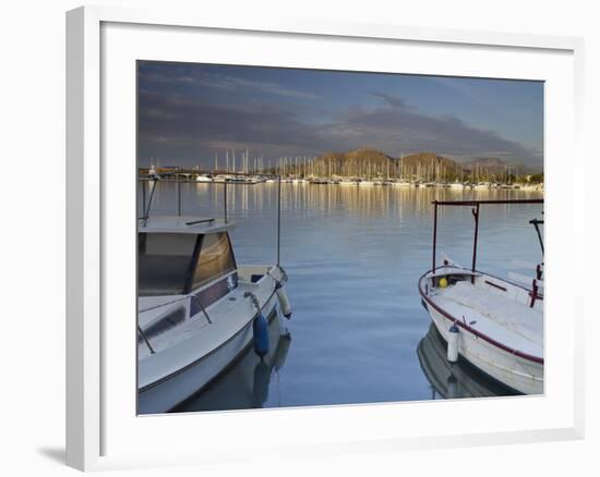 Yacht Harbour in Port D'Alcudia, Majorca, Spain-Rainer Mirau-Framed Photographic Print