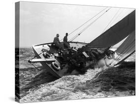 Yacht in Race, 1937-null-Stretched Canvas