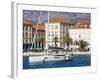 Yacht in Split Harbour, Dalmatian Coast, Croatia, Europe-Richard Cummins-Framed Photographic Print