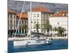Yacht in Split Harbour, Dalmatian Coast, Croatia, Europe-Richard Cummins-Mounted Photographic Print