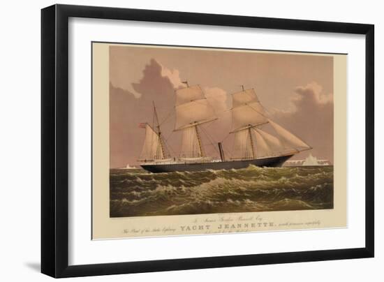 Yacht Jeannette-null-Framed Art Print