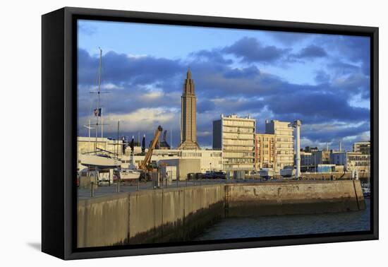 Yacht Marina in Le Havre, Normandy, France, Europe-Richard Cummins-Framed Stretched Canvas
