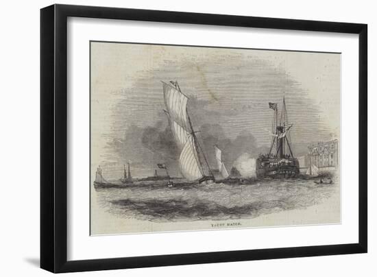 Yacht Match-null-Framed Giclee Print