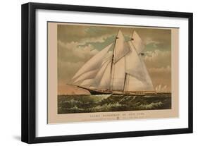 Yacht Norseman of New York-null-Framed Art Print