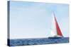 Yacht on Ocean-null-Stretched Canvas