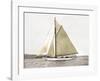 Yacht on Sydney Harbour-null-Framed Art Print