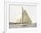 Yacht on Sydney Harbour-null-Framed Art Print