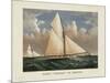 Yacht “Puritan” of Boston-Currier & Ives-Mounted Art Print