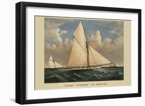Yacht "Puritan" of Boston-null-Framed Art Print