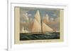 Yacht "Puritan" of Boston-null-Framed Premium Giclee Print