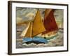Yacht Race at Portscato, Cornwall, 1928-Christopher Wood-Framed Giclee Print