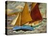 Yacht Race at Portscato, Cornwall, 1928-Christopher Wood-Stretched Canvas