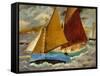 Yacht Race at Portscato, Cornwall, 1928-Christopher Wood-Framed Stretched Canvas