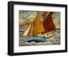 Yacht Race at Portscato, Cornwall, 1928-Christopher Wood-Framed Giclee Print