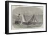 Yacht-Race Between the Thought and the Torpid, Off the Nab Light, in the Solent-Edwin Weedon-Framed Giclee Print