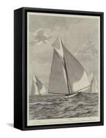 Yacht-Race for the America Cup-null-Framed Stretched Canvas