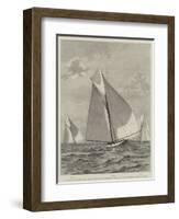 Yacht-Race for the America Cup-null-Framed Premium Giclee Print