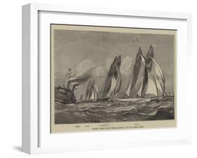 Yacht Race for the Queen's Cup at New York-null-Framed Giclee Print