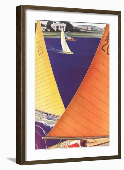 Yacht Race, Graphics-null-Framed Art Print