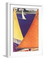 Yacht Race, Graphics-null-Framed Art Print