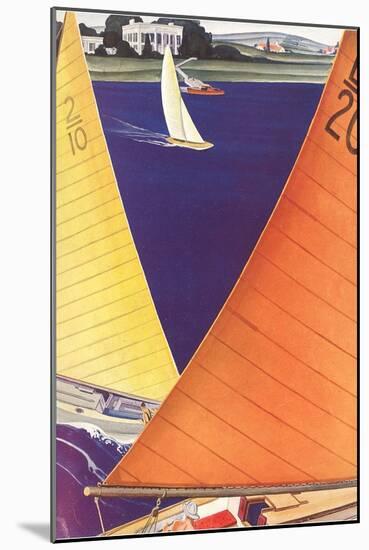 Yacht Race, Graphics-null-Mounted Art Print