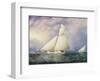 Yacht Race in New York Harbor-James^ E Buttersworth-Framed Giclee Print