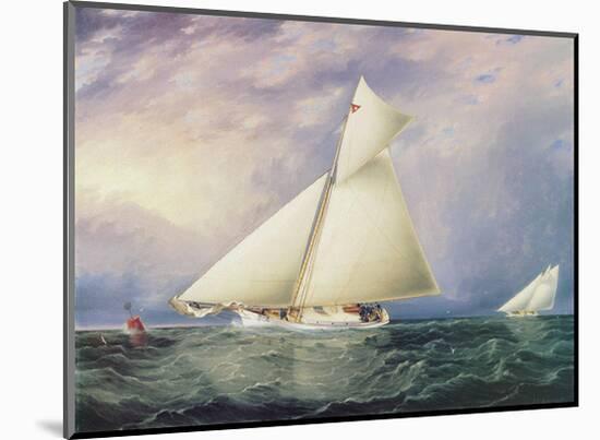 Yacht Race in New York Harbor-James^ E Buttersworth-Mounted Giclee Print