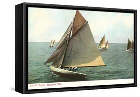 Yacht Race, Madison, Wisconsin-null-Framed Stretched Canvas
