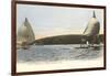 Yacht Racing on Lake Geneva, Wisconsin-null-Framed Art Print