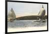 Yacht Racing on Lake Geneva, Wisconsin-null-Framed Art Print