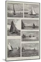 Yacht-Racing on the Clyde-null-Mounted Giclee Print