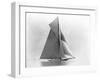 Yacht Reliance at Full Sail-null-Framed Premium Photographic Print