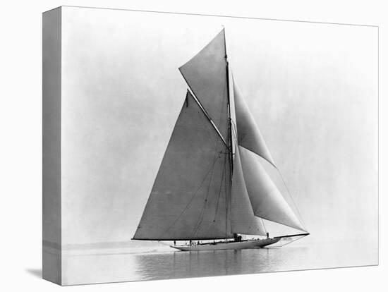 Yacht Reliance at Full Sail-null-Stretched Canvas