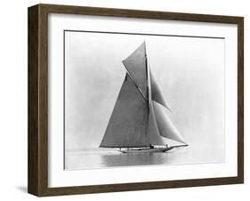 Yacht Reliance at Full Sail-null-Framed Photographic Print