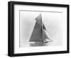 Yacht Reliance at Full Sail-null-Framed Photographic Print