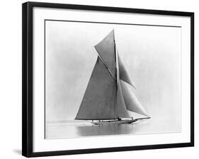 Yacht Reliance at Full Sail-null-Framed Photographic Print