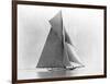 Yacht Reliance at Full Sail-null-Framed Photographic Print